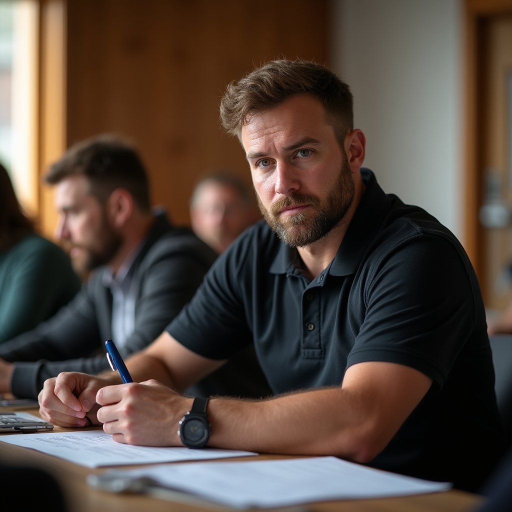 Handwerker ohne Kommunikationserfahrung nimmt erstmals an Workshop teil